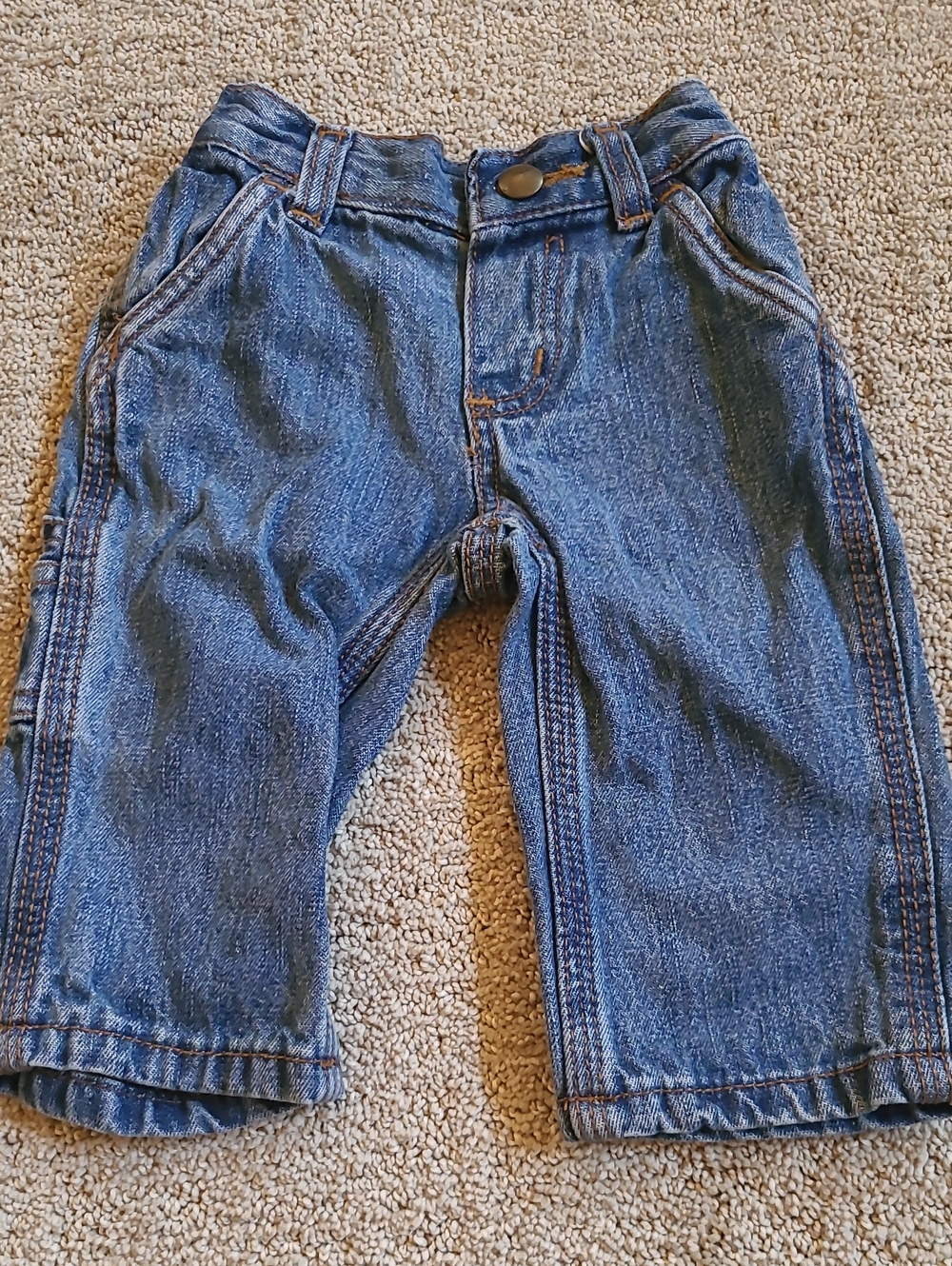 Carhartt 3M Blue Denim Jeans with Button Waist